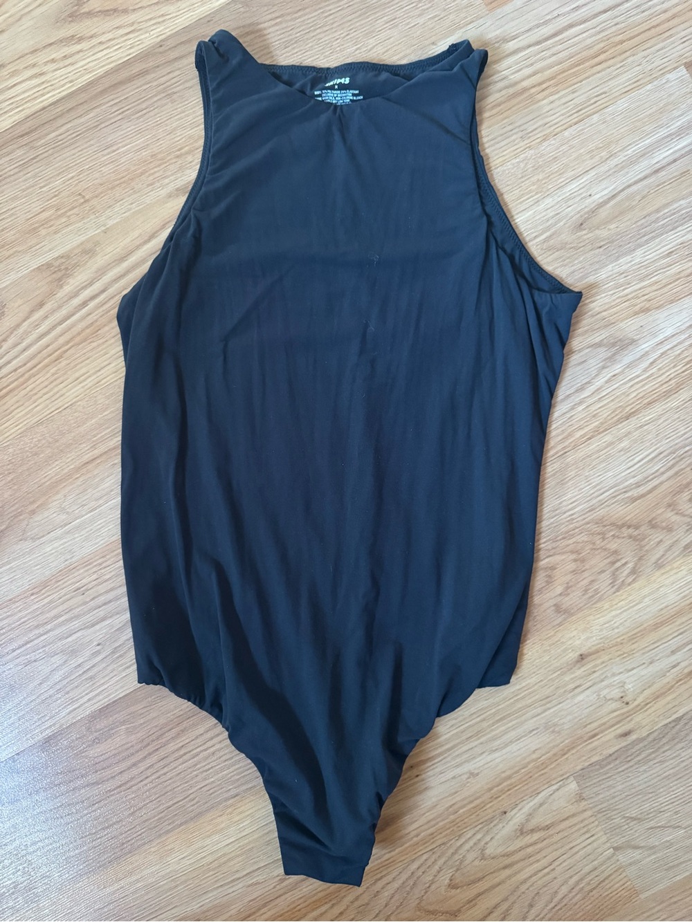 SKIMS Black Scoop Neck Bodysuit